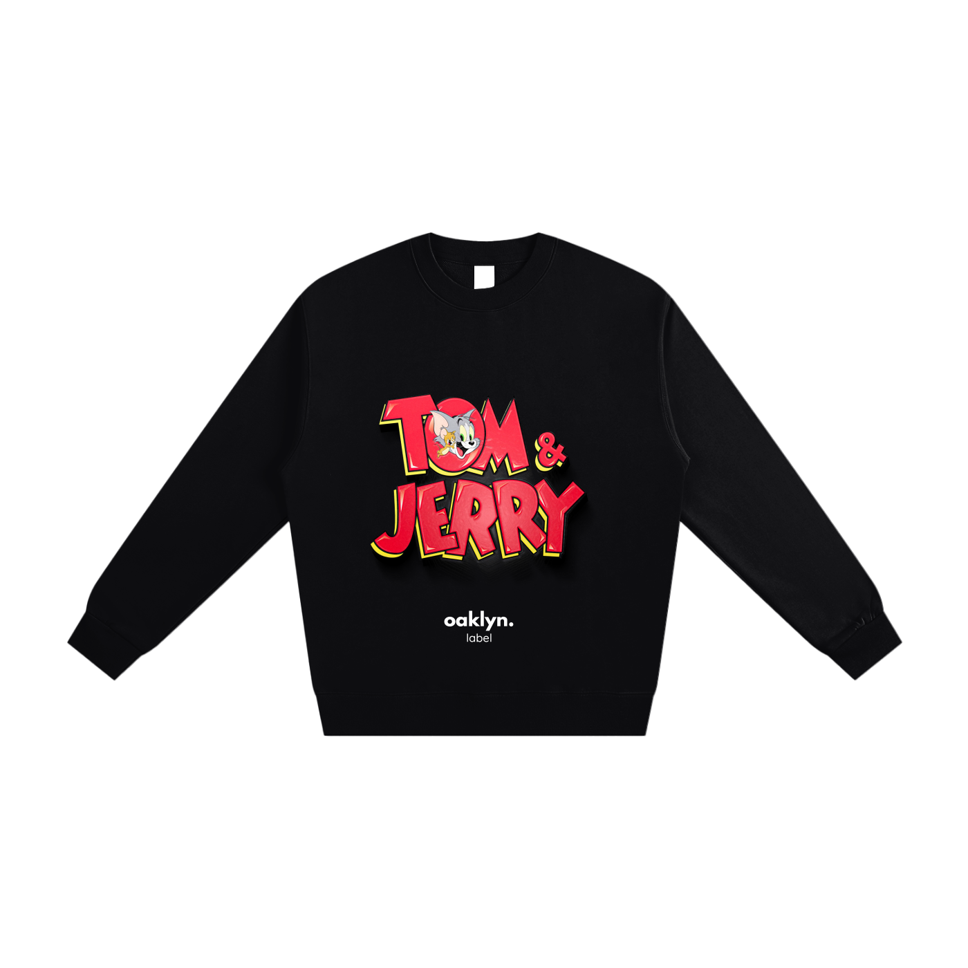 Tom & Jerry Essential Heavyweight Black Sweatshirt