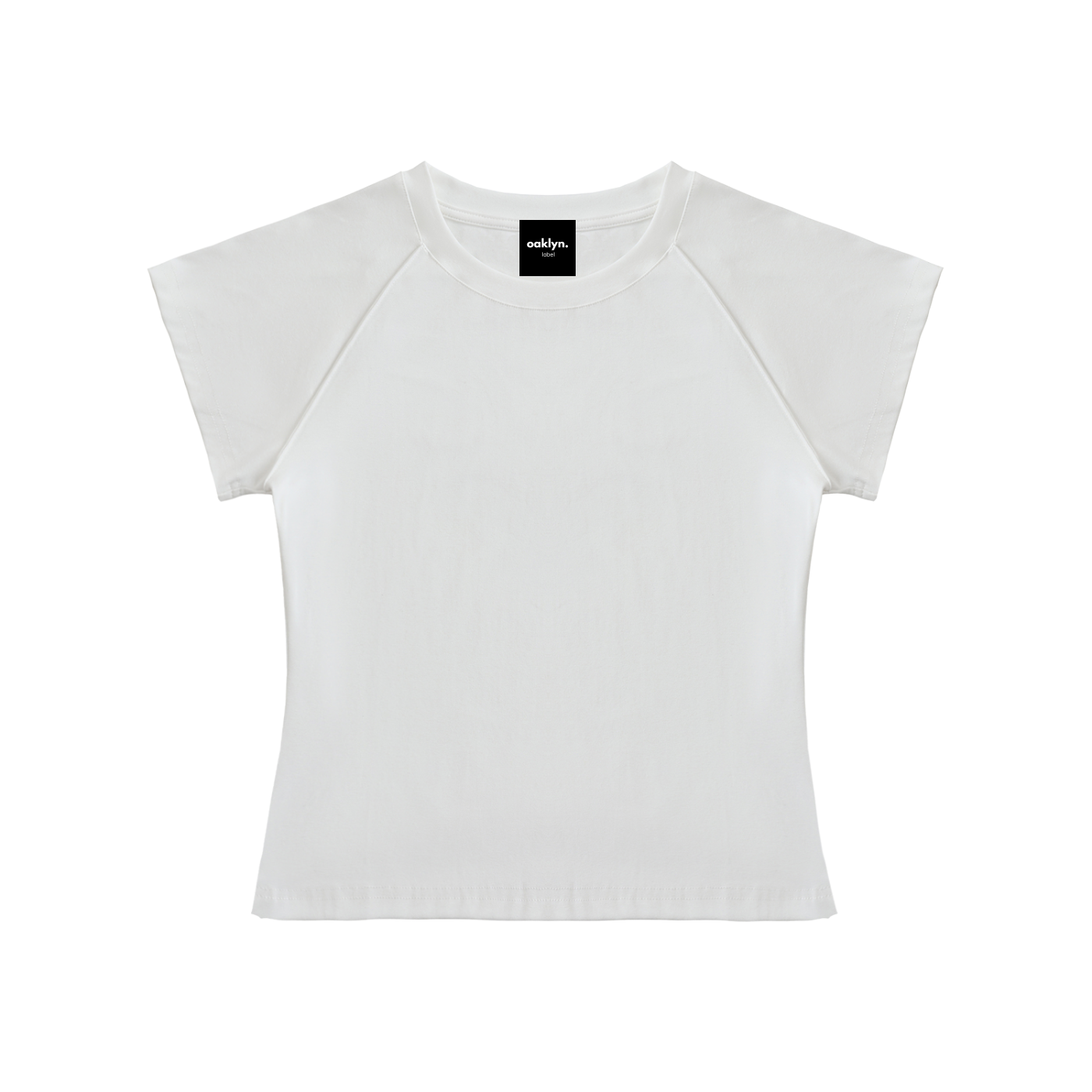 Raglan Sleeve White Crop Top