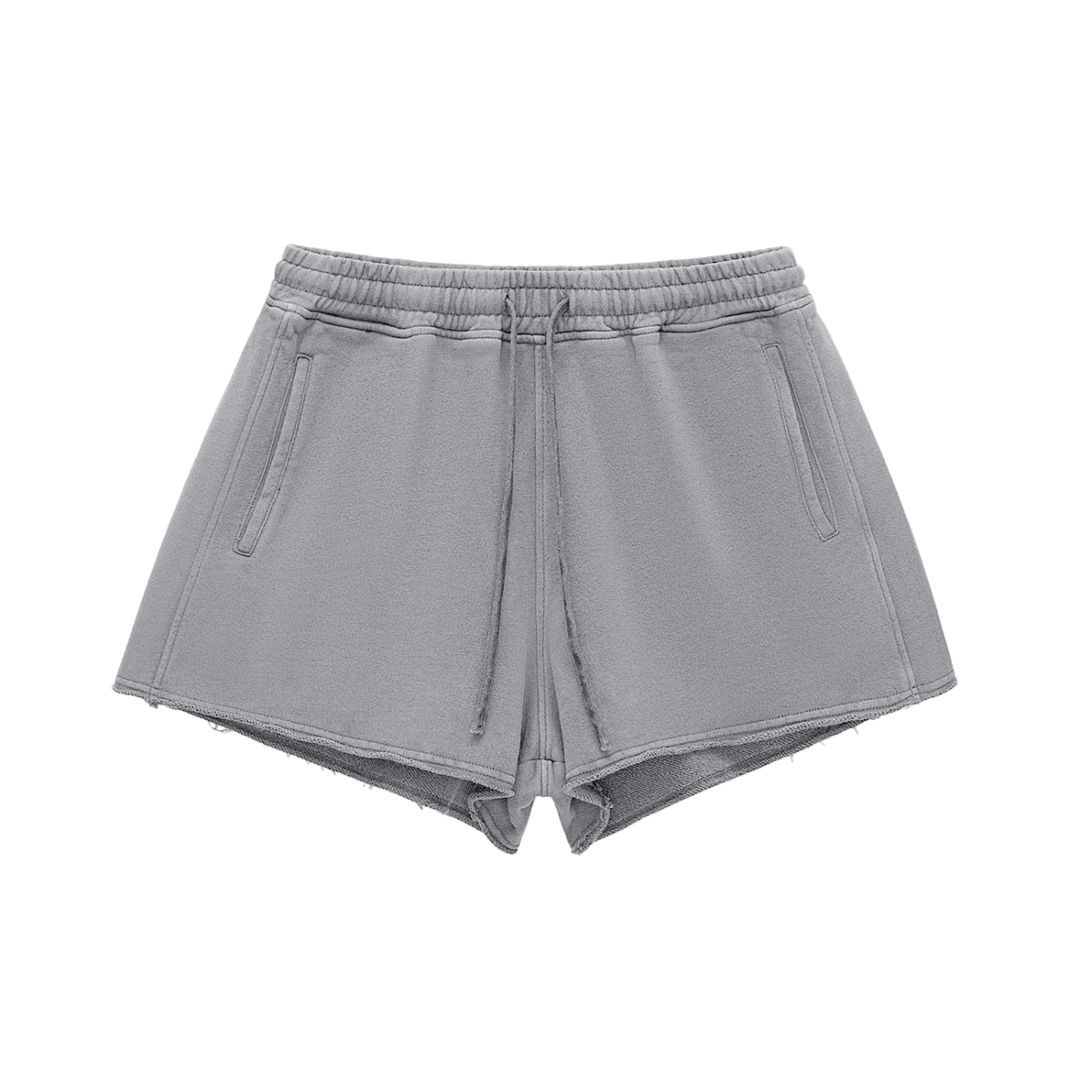 Snow Washed Raw Edge Shorts