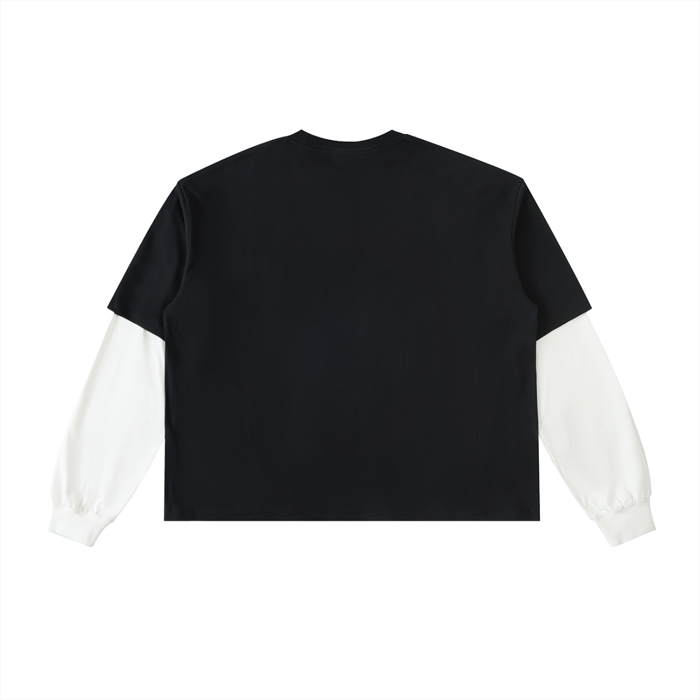 Layered Contrast Black Longsleeve