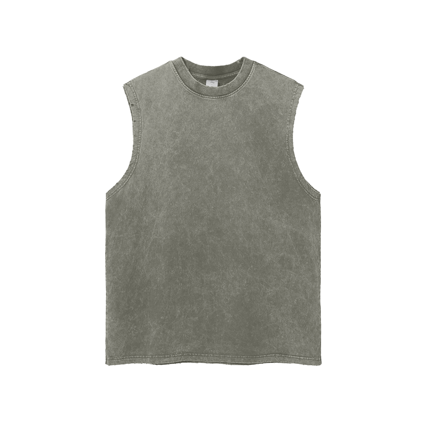 Snow Washed Frayed Tank