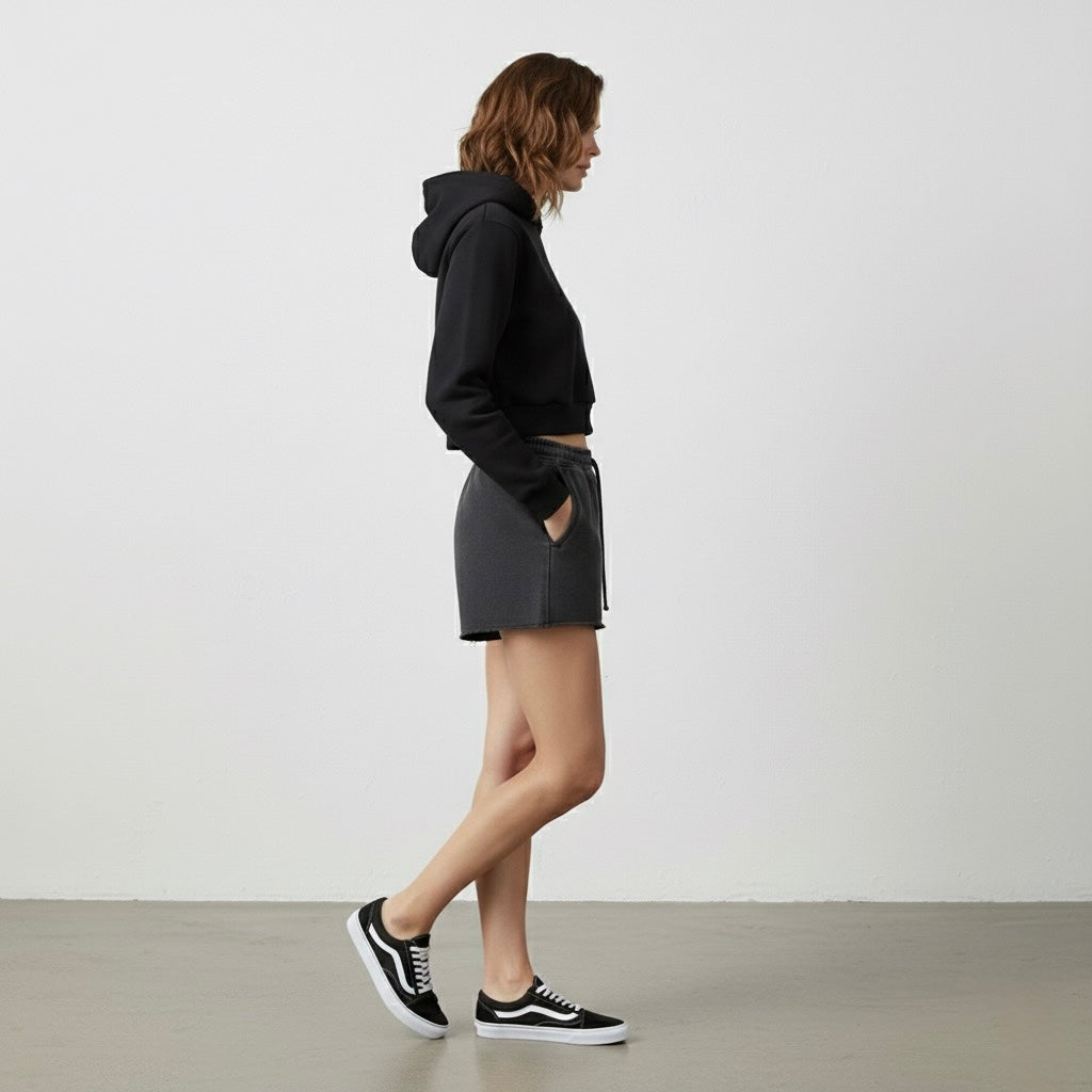 Essential Cropped Hoodie