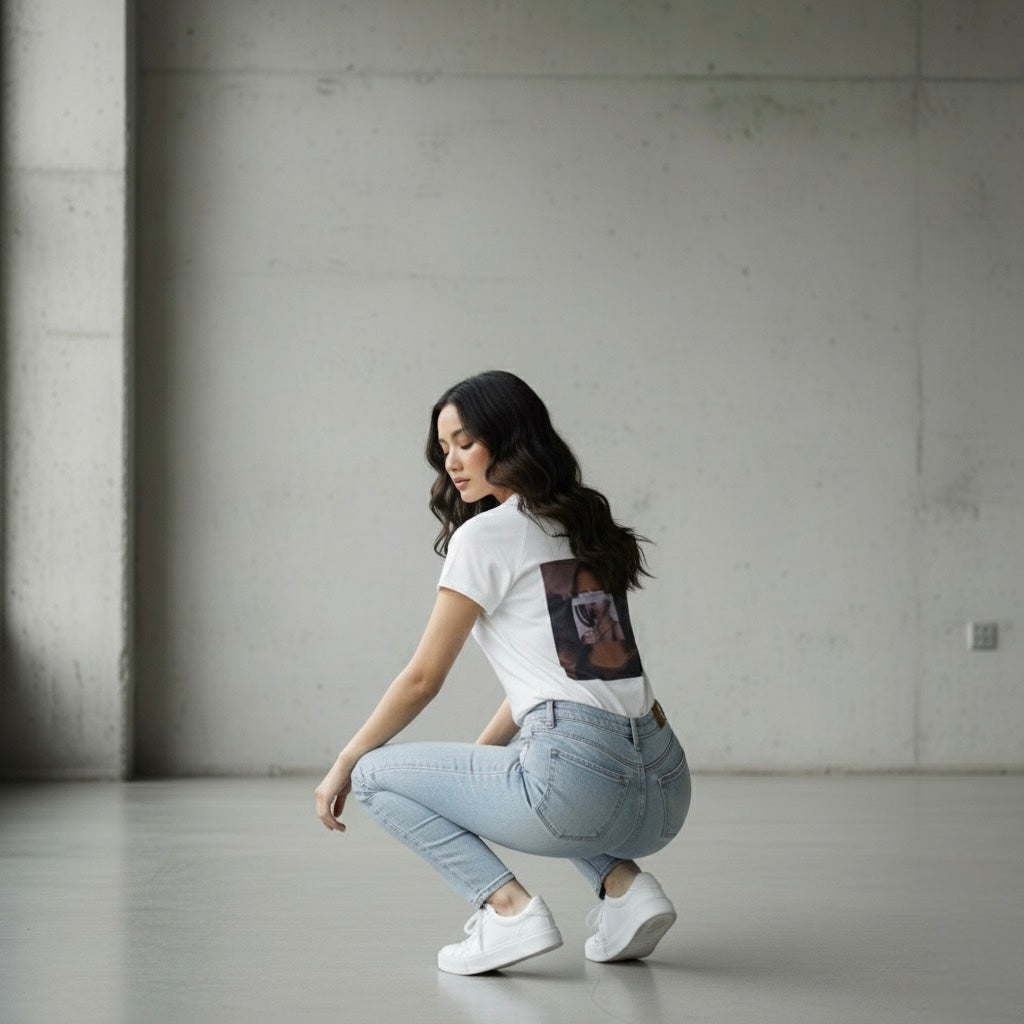 Raglan Sleeve White Crop Top