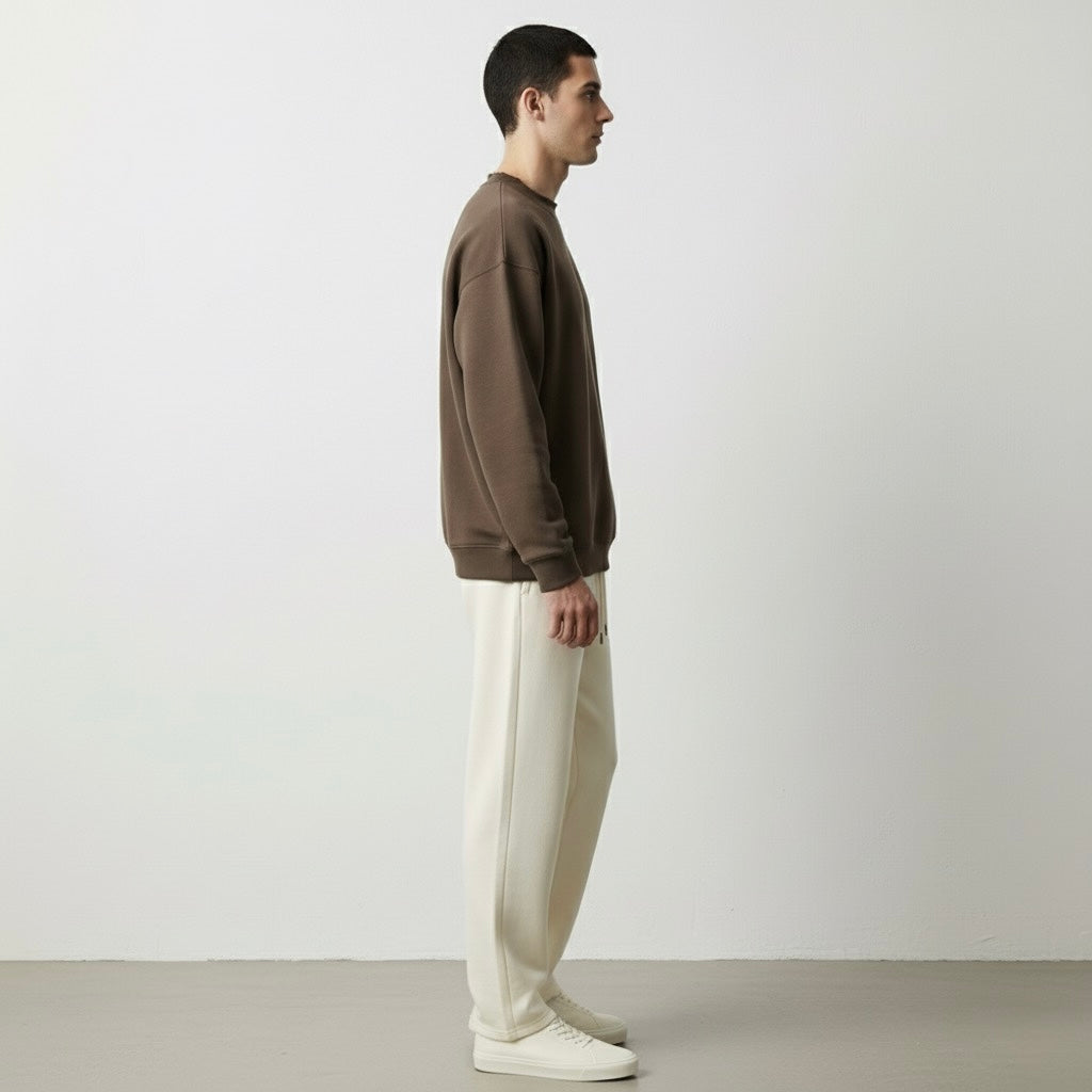 Drop Shoulder Crewneck Sweatshirt