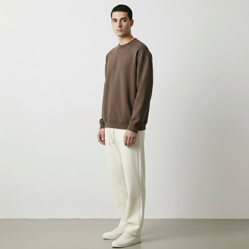 Drop Shoulder Crewneck Sweatshirt