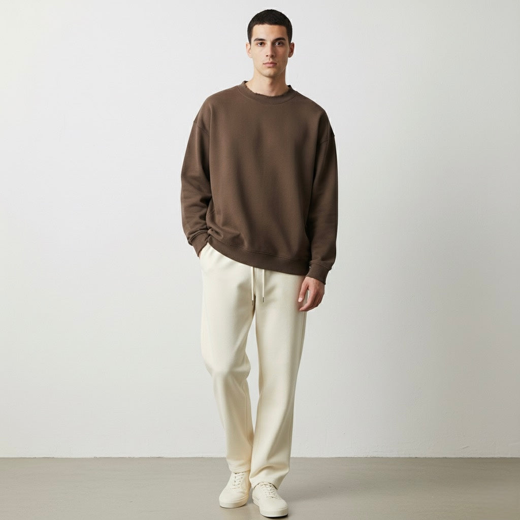 Drop Shoulder Crewneck Sweatshirt