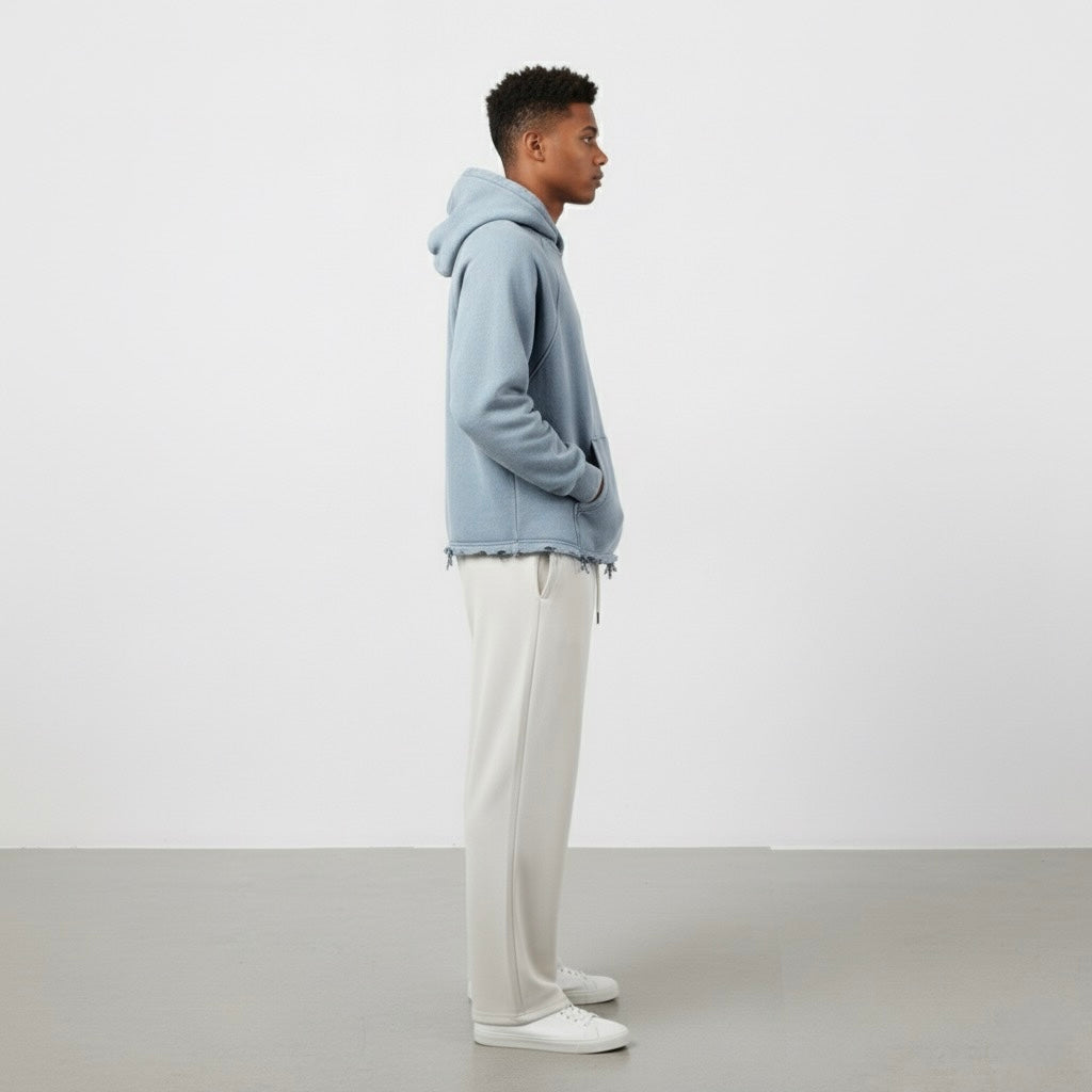 Vintage Washed Frayed Hoodie