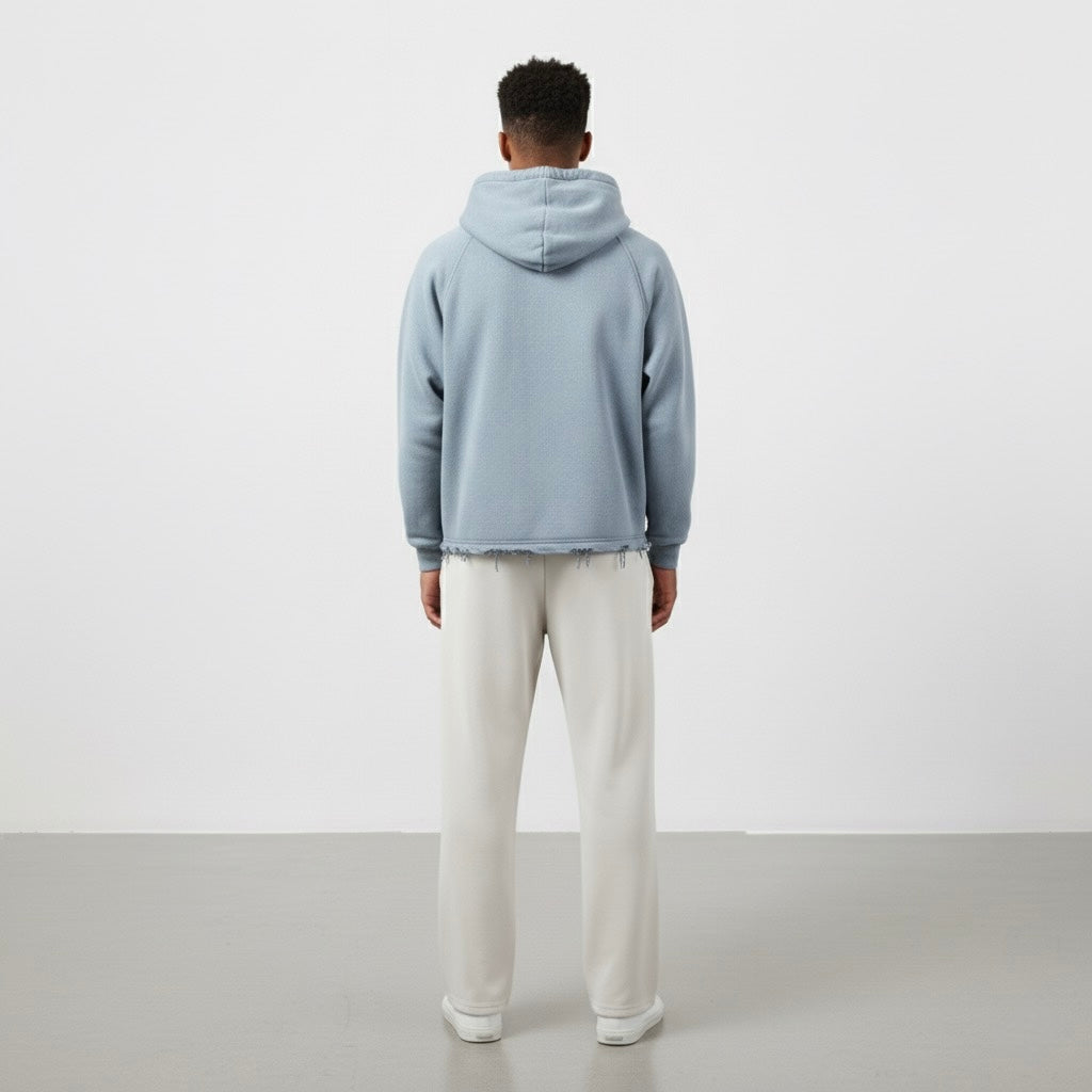 Vintage Washed Frayed Hoodie