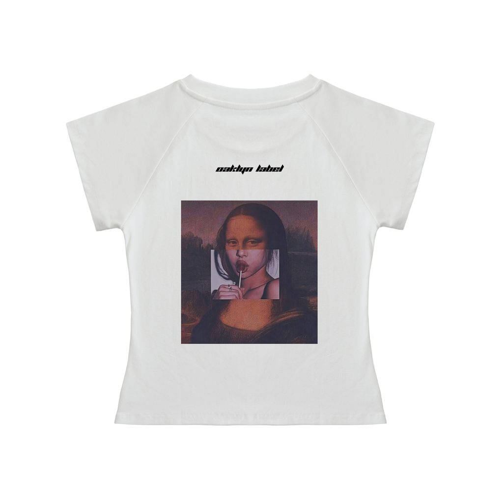 Raglan Sleeve White Crop Top