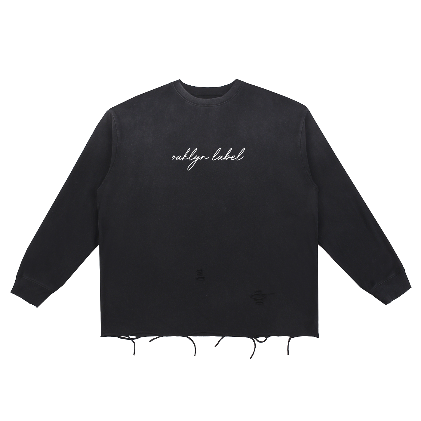 Snow Wash Raw Edge Longsleeve