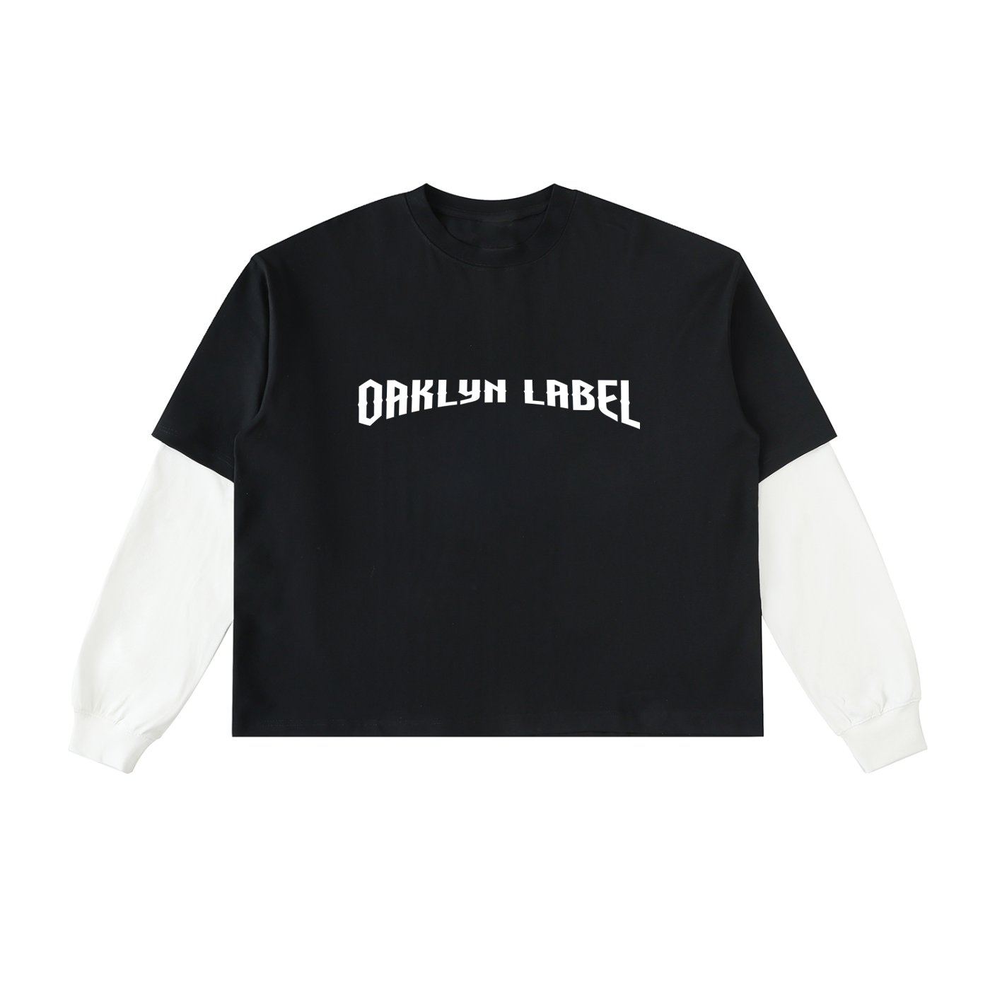 Layered Contrast Black Longsleeve
