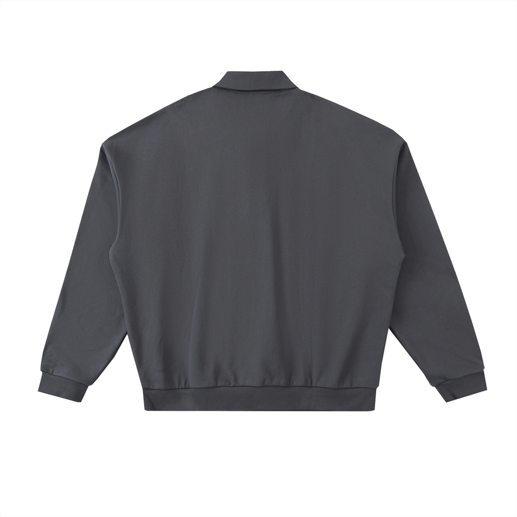 Effortless Comfort Charcoal Polo Sweatshirt
