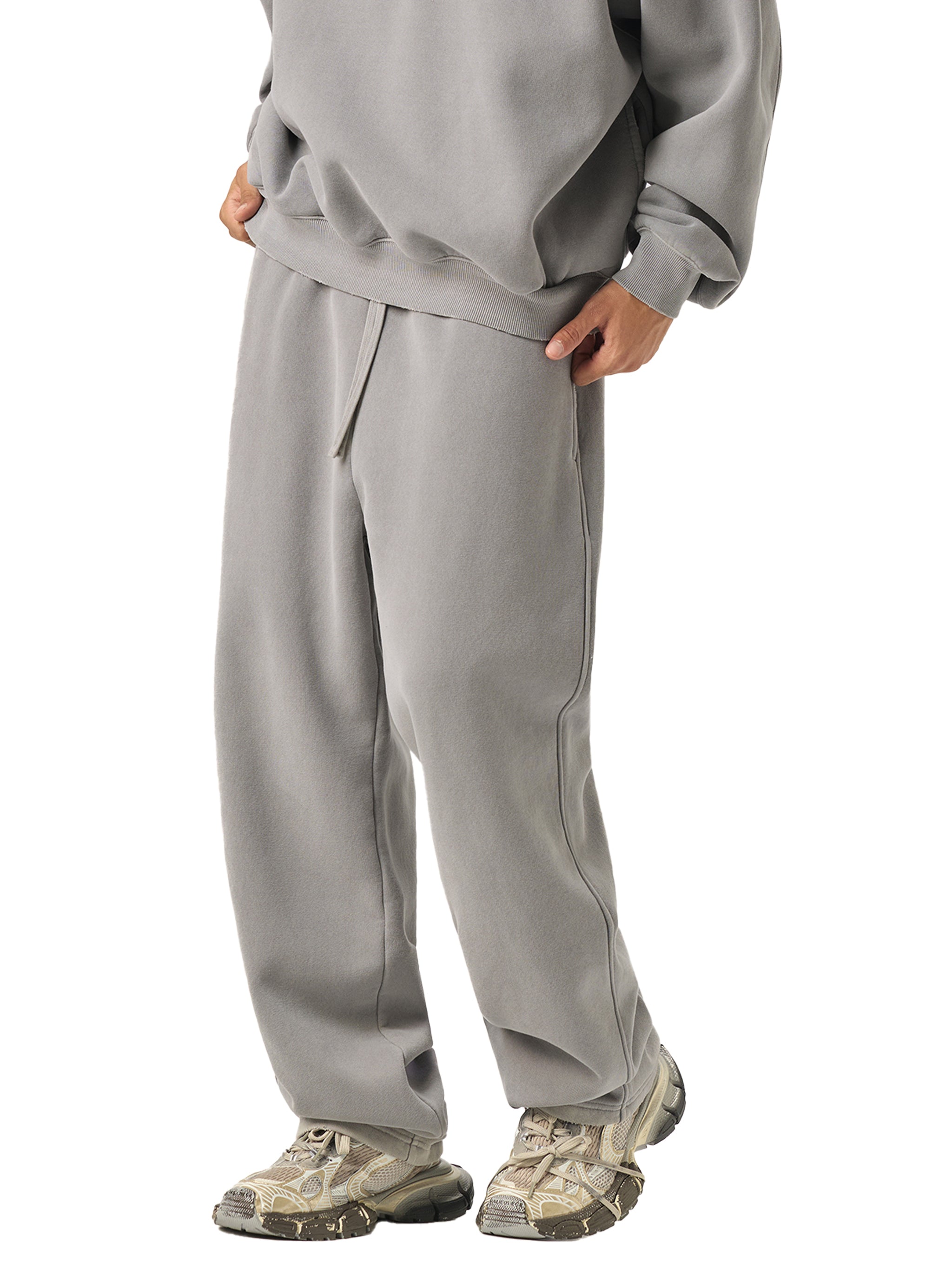 Frayed Washed Fleece Sweatpants
