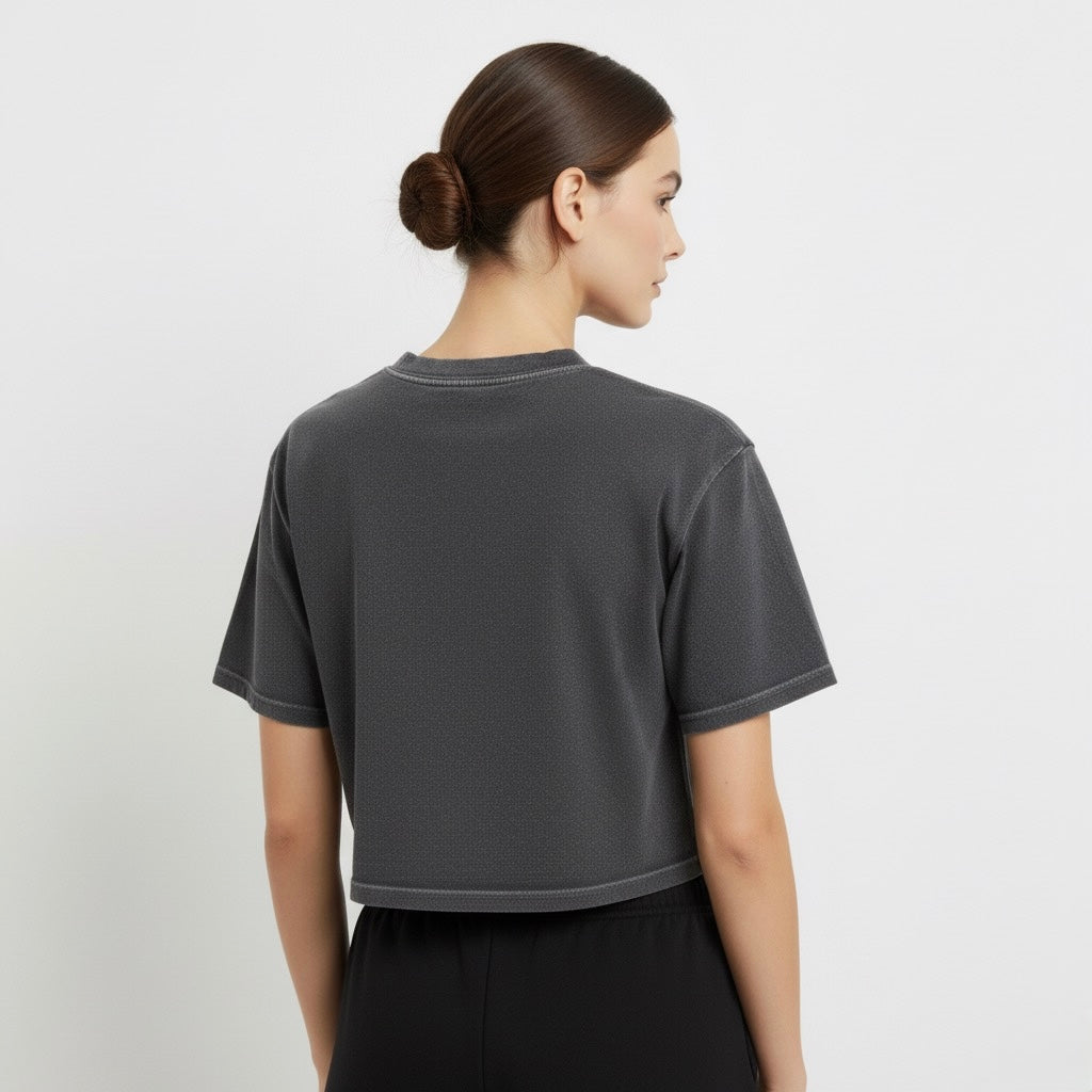 Snow Washed Crop Top