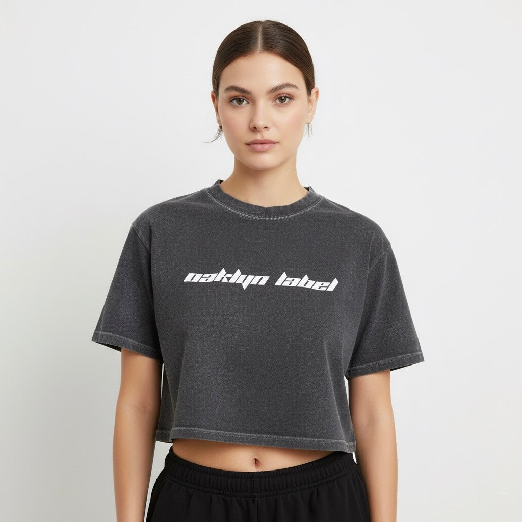 Snow Washed Crop Top